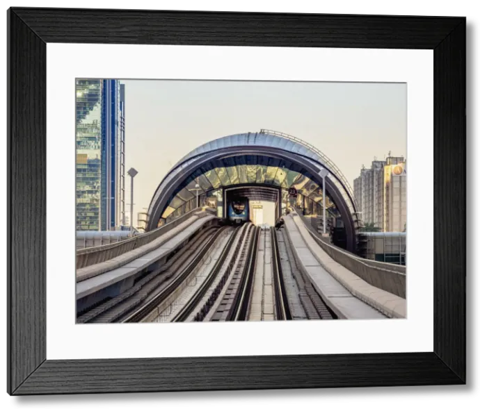 Framed Print : Dubai Metro Station, Dubai, United Arab Emirates Framed Print : Dubai Metro Station, Dubai, United Arab Emirates