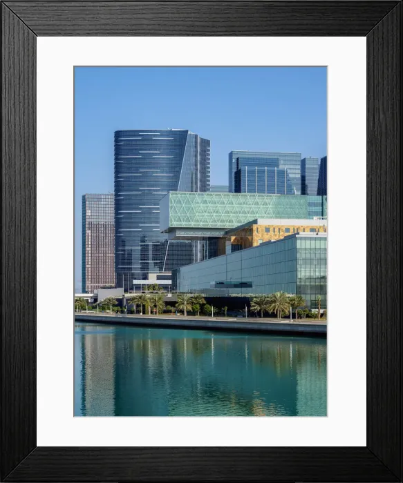 Framed Print : Al Maryah Island, Abu Dhabi, United Arab Emirates Framed Print : Al Maryah Island, Abu Dhabi, United Arab Emirates