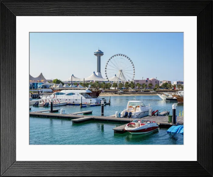 Framed Print : Marina Mall and Ferris Wheel, Abu Dhabi, United Arab Emirates Framed Print : Marina Mall and Ferris Wheel, Abu Dhabi, United Arab Emirates