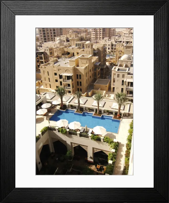 Framed Print : Pool of thr Al Manzil Hotel, Dubai, United Arab Emirates Framed Print : Pool of thr Al Manzil Hotel, Dubai, United Arab Emirates