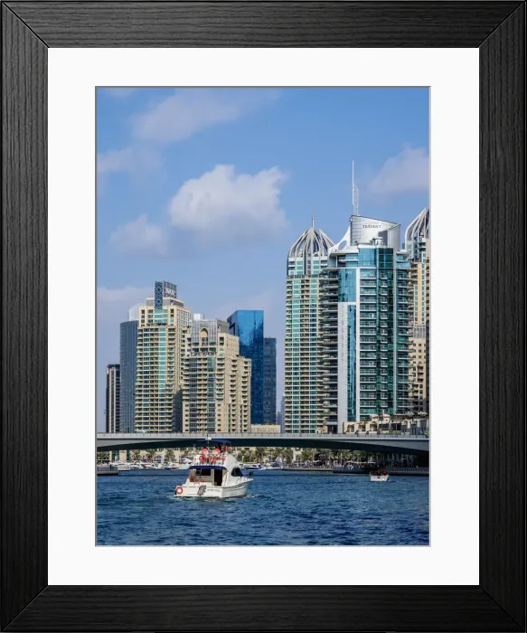 Framed Print : Dubai Marina, Dubai, United Arab Emirates Framed Print : Dubai Marina, Dubai, United Arab Emirates