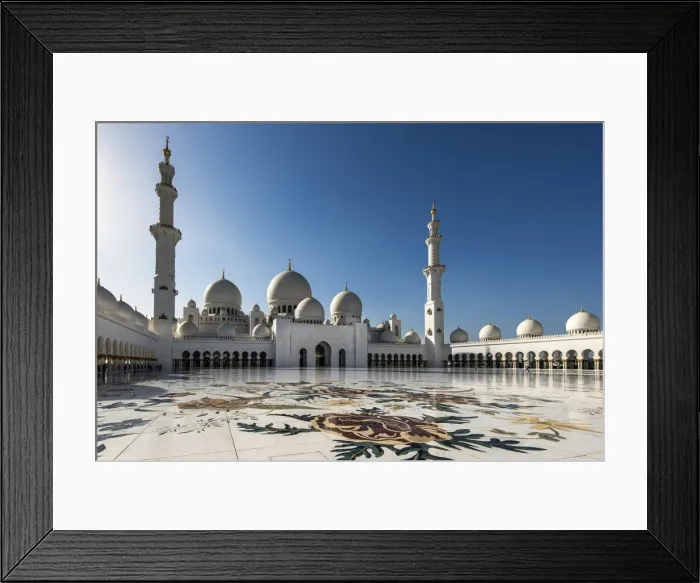 Framed Print : Sheikh Zayed Mosque, Abu Dhabi, United Arab Emirates Framed Print : Sheikh Zayed Mosque, Abu Dhabi, United Arab Emirates