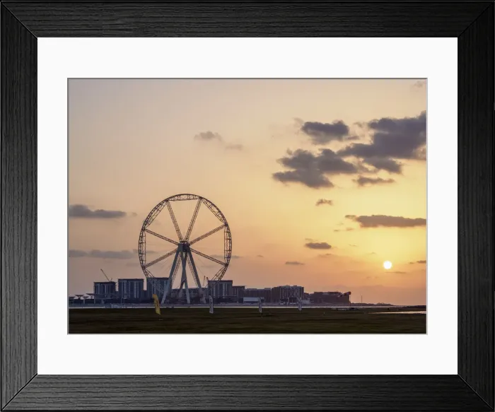 Framed Print : Dubai Eye at sunset, Dubai, United Arab Emirates Framed Print : Dubai Eye at sunset, Dubai, United Arab Emirates