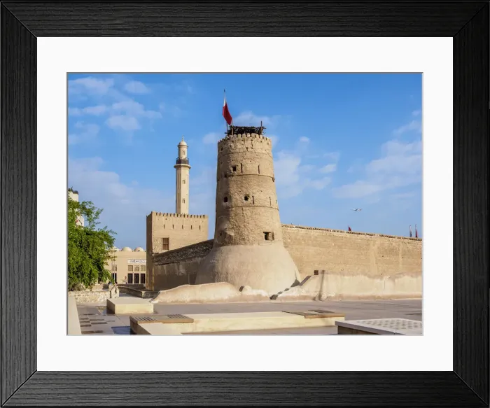 Framed Print : Dubai Museum, Al Fahidi Fort, Dubai, United Arab Emirates