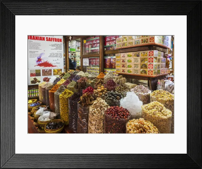 Framed Print : Dubai Spice Souk, Dubai, United Arab Emirates Framed Print : Dubai Spice Souk, Dubai, United Arab Emirates