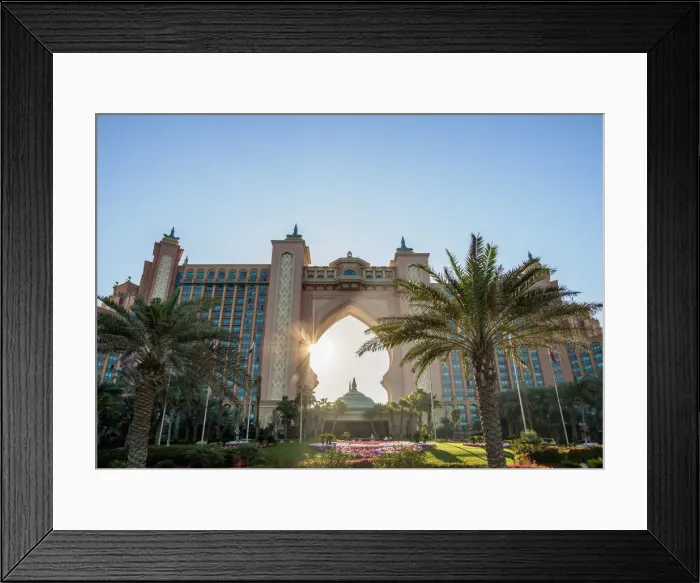 Framed Print : Atlantis The Palm Luxury Hotel at sunrise, Palm Jumeirah artificial island, Dubai Framed Print : Atlantis The Palm Luxury Hotel at sunrise, Palm Jumeirah artificial island, Dubai