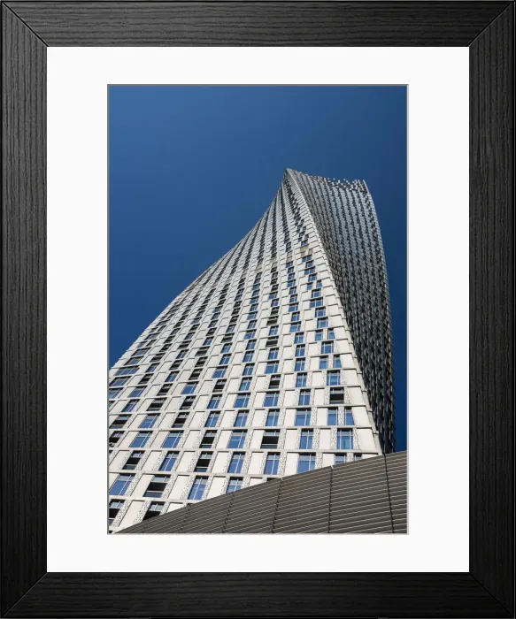 Framed Print : Low angle view of Cayan Tower, Dubai Marina residential district, Dubai, United Arab Framed Print : Low angle view of Cayan Tower, Dubai Marina residential district, Dubai, United Arab