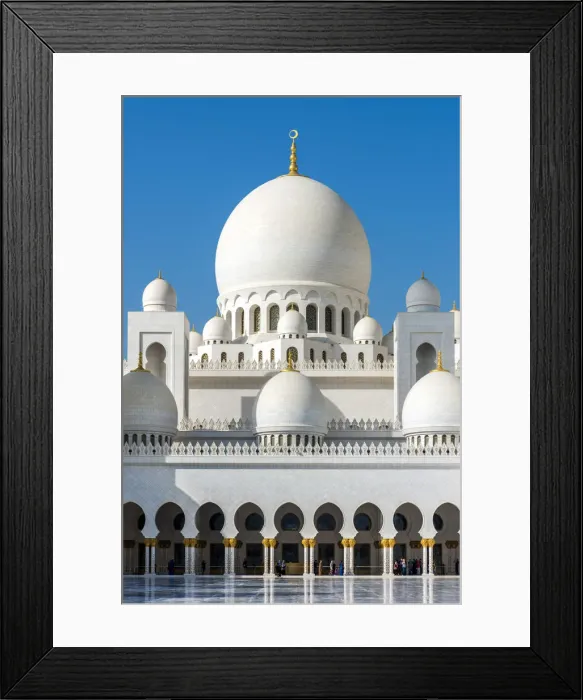 Framed Print : Inner courtyard of Sheikh Zayed Mosque, Abu Dhabi, United Arab Emirates Framed Print : Inner courtyard of Sheikh Zayed Mosque, Abu Dhabi, United Arab Emirates