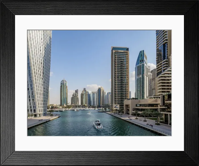 Framed Print : Dubai Marina, Dubai, United Arab Emirates