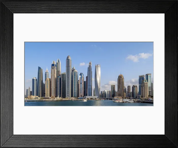Framed Print : Dubai Marina, Dubai, United Arab Emirates Framed Print : Dubai Marina, Dubai, United Arab Emirates