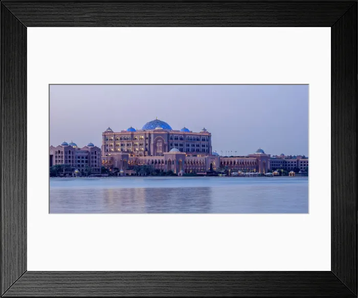 Framed Print : Emirates Palace Hotel at twilight, Abu Dhabi, United Arab Emirates Framed Print : Emirates Palace Hotel at twilight, Abu Dhabi, United Arab Emirates