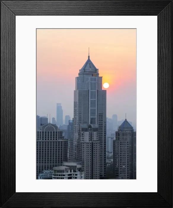 Framed Print : South East Asia, Thailand, Bangkok, skyscrapers off Sukhumvit road in Bangkok s Framed Print : South East Asia, Thailand, Bangkok, skyscrapers off Sukhumvit road in Bangkok s