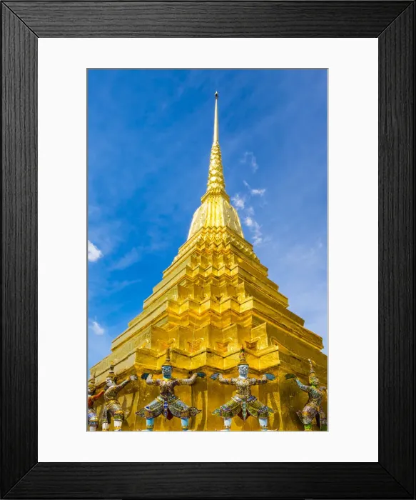 Framed Print : Golden Stupa at the Temple of the Emerald Buddha (Wat Phra Kaew), Grand Palace complex Framed Print : Golden Stupa at the Temple of the Emerald Buddha (Wat Phra Kaew), Grand Palace complex