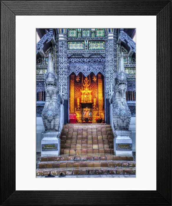 Framed Print : Asia, Thailand, Chiang Mai, Main bot at Wat Chedi Lawang Framed Print : Asia, Thailand, Chiang Mai, Main bot at Wat Chedi Lawang