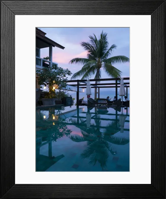Framed Print : The Scent Hotel, Bangrak Beach, Bophut, Ko Samui, Thailand