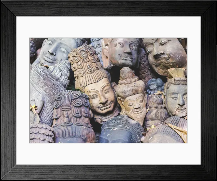Framed Print : Terracotta statues, Chiang Mai, Thailand