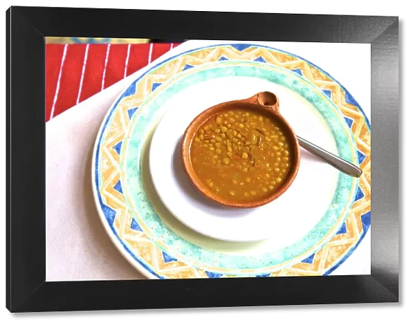 Typical Moroccan Lentil Soup, Tangier, Morocco, North Africa
