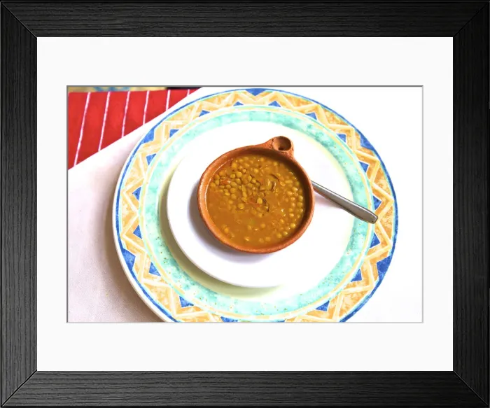 Framed Print : Typical Moroccan Lentil Soup, Tangier, Morocco, North Africa Framed Print : Typical Moroccan Lentil Soup, Tangier, Morocco, North Africa