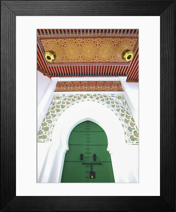 Framed Print : Entrance to Mosque, Tangier, Morocco, North Africa
