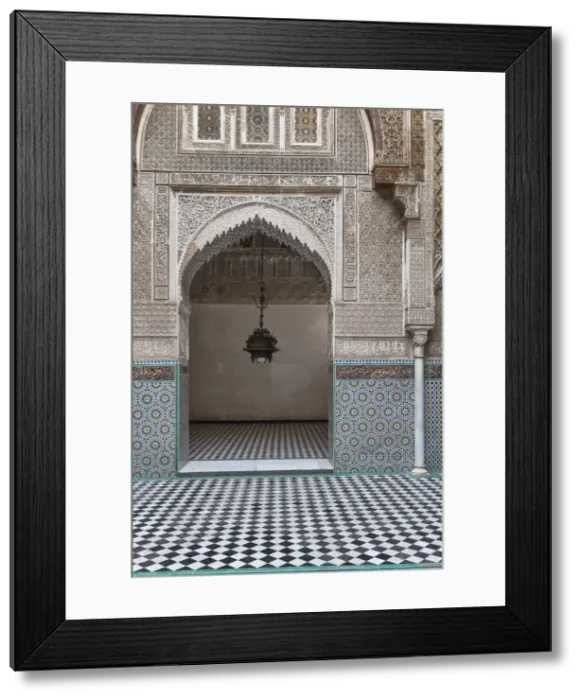 Framed Print : Attarine madrasa (1325), Fes, Morocco Framed Print : Attarine madrasa (1325), Fes, Morocco