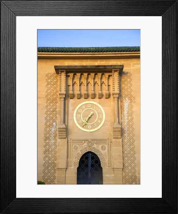 Framed Print : Clock Tower in Grand Socco, Tangier, Morocco, North Africa Framed Print : Clock Tower in Grand Socco, Tangier, Morocco, North Africa