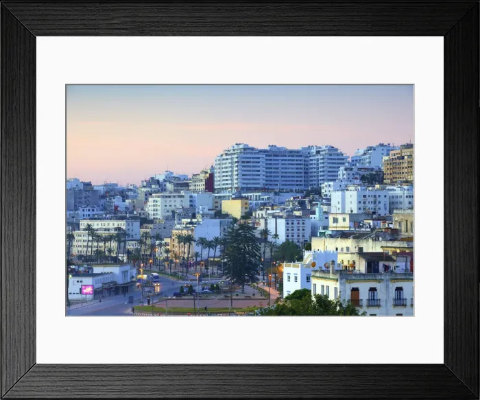 Framed Print : Avenue D Espagne at Dawn, Tangier, Morocco, North Africa Framed Print : Avenue D Espagne at Dawn, Tangier, Morocco, North Africa