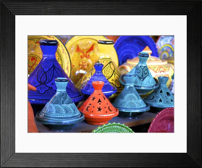 Framed Print : Tagine Pots, Tangier, Morocco, North Africa Framed Print : Tagine Pots, Tangier, Morocco, North Africa