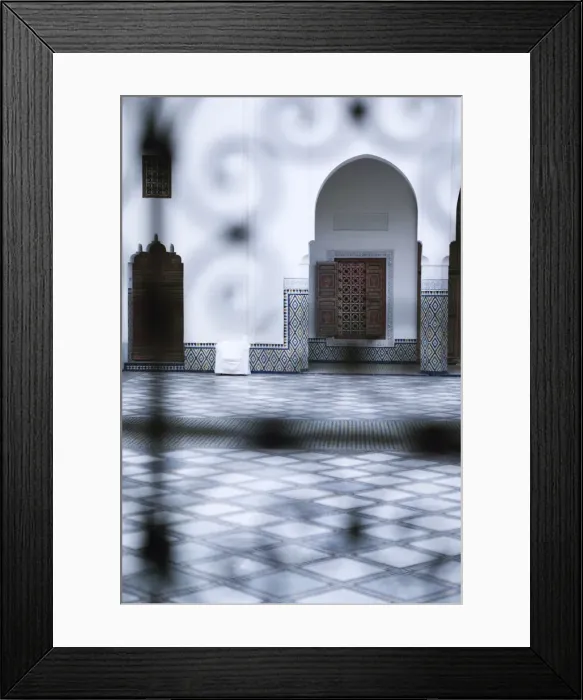 Framed Print : Morocco, Marrakech, Musee de Marrakesh (housed in a restored 19th century riad, Dar