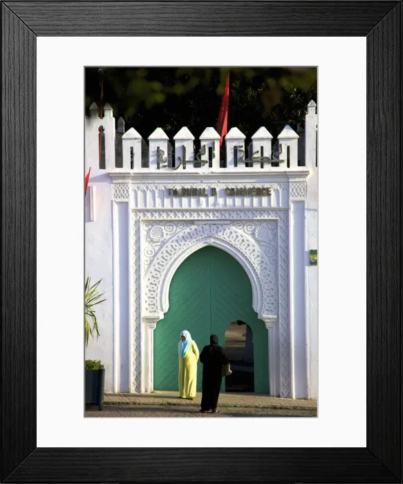 Framed Print : Colonial Building in Grand Socco, Tangier, Morocco, North Africa Framed Print : Colonial Building in Grand Socco, Tangier, Morocco, North Africa