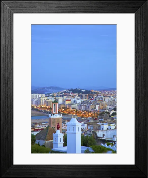 Framed Print : View over Kasbah to Tangier, Tangier, Morocco, North Africa Framed Print : View over Kasbah to Tangier, Tangier, Morocco, North Africa