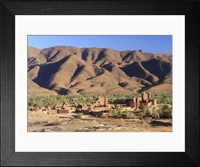 Framed Print : Morocco, Draa Valley, Kasbah Tamnougalt Framed Print : Morocco, Draa Valley, Kasbah Tamnougalt
