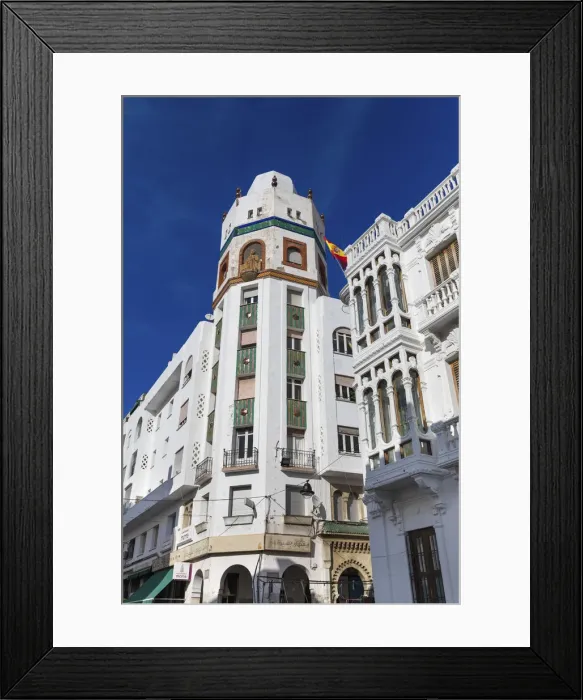 Framed Print : Spanish colonial architecture, Tetouan, Morocco