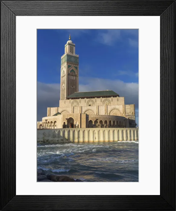 Framed Print : Hassan II mosque (1986-1993), Casablanca, Morocco Framed Print : Hassan II mosque (1986-1993), Casablanca, Morocco