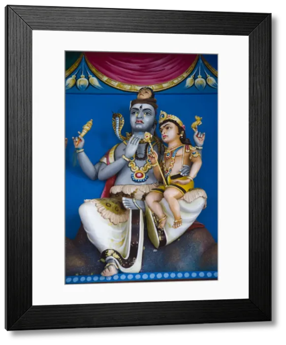 Framed Print : Mauritius, North Mauritius, Grand Baie, Surya Oudaya Sangam Hindu Temple detail Framed Print : Mauritius, North Mauritius, Grand Baie, Surya Oudaya Sangam Hindu Temple detail
