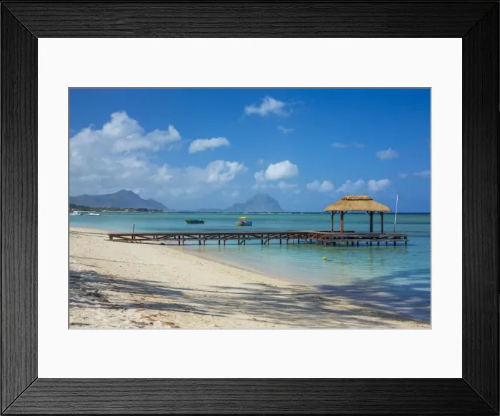 Framed Print : Flic-en-Flac, Riviare Noire (Black River), West Coast, Mauritius