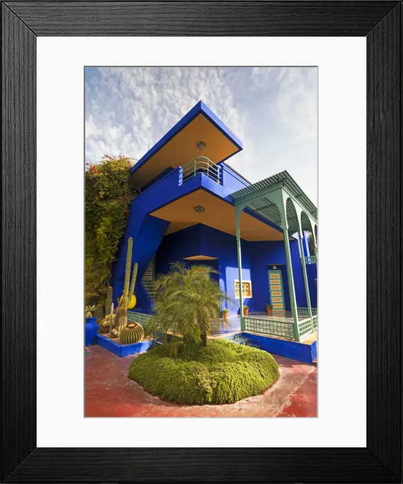 Framed Print : Majorelle Gardens, Marrakesh, Morocco, North Africa Framed Print : Majorelle Gardens, Marrakesh, Morocco, North Africa