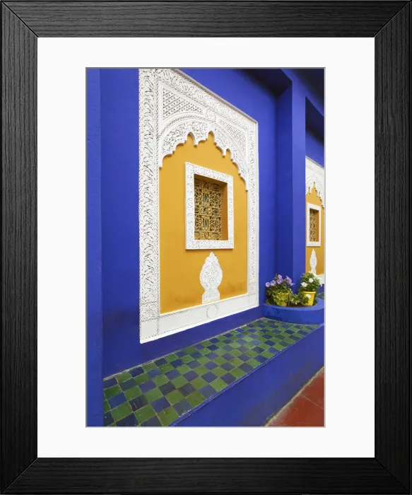 Framed Print : Majorelle Gardens, Marrakesh, Morocco, North Africa Framed Print : Majorelle Gardens, Marrakesh, Morocco, North Africa
