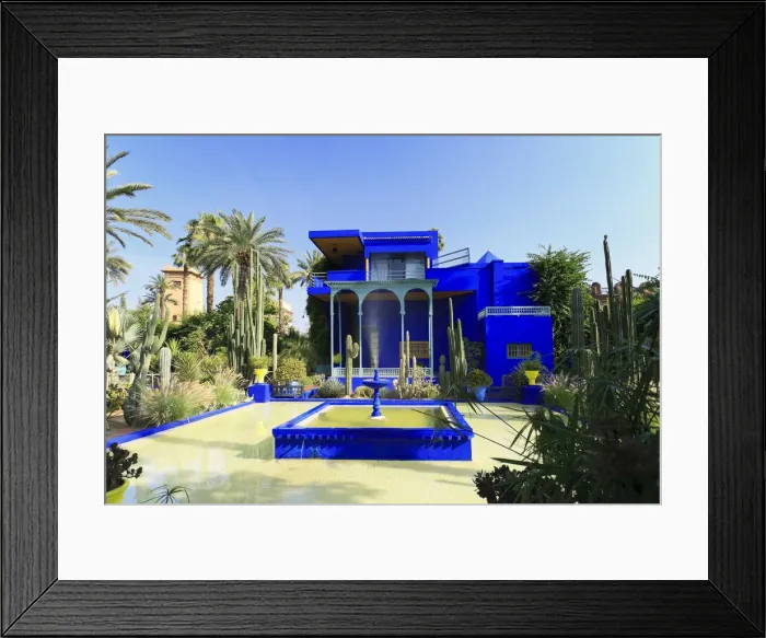 Framed Print : Morocco, Marrakech, Jardin Majorelle Framed Print : Morocco, Marrakech, Jardin Majorelle