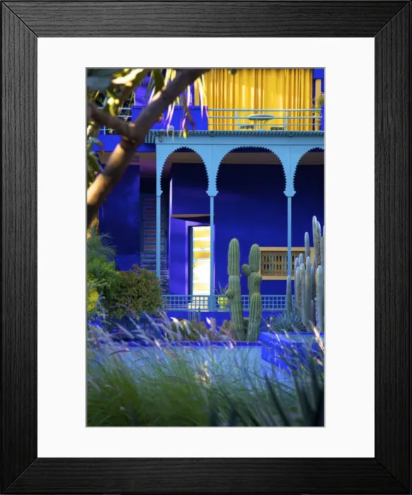 Framed Print : Majorelle Gardens, Marrakech, Morocco, North Africa Framed Print : Majorelle Gardens, Marrakech, Morocco, North Africa