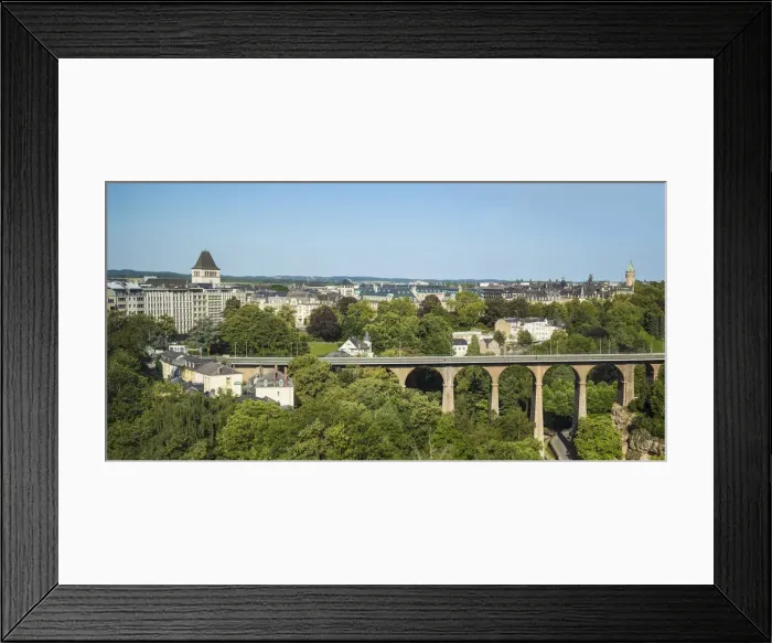 Framed Print : Luxembourg, Luxembourg City, Petrusse Park and Viaduct Framed Print : Luxembourg, Luxembourg City, Petrusse Park and Viaduct