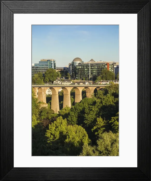 Framed Print : Luxembourg, Luxembourg City, Petrusse Park and Viaduct Framed Print : Luxembourg, Luxembourg City, Petrusse Park and Viaduct