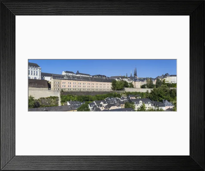 Framed Print : Luxembourg, Luxembourg City, View of Saint Esprit Plateau, The Corniche (Chemin de Framed Print : Luxembourg, Luxembourg City, View of Saint Esprit Plateau, The Corniche (Chemin de