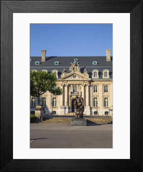 Framed Print : Luxembourg, Luxembourg City, ARBED building, the former headquarters building of Framed Print : Luxembourg, Luxembourg City, ARBED building, the former headquarters building of