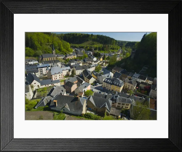 Framed Print : Luxembourg, Ernz Blanche Valley, Larochette, view from the Chateau Framed Print : Luxembourg, Ernz Blanche Valley, Larochette, view from the Chateau