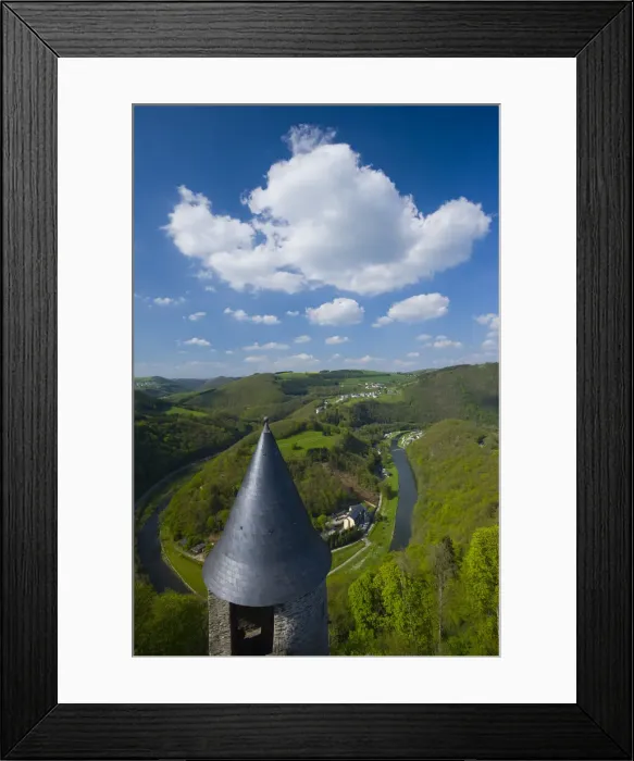 Framed Print : Luxembourg, Sure River Valley, Bourscheid, Chateau de Bourscheid Castle Framed Print : Luxembourg, Sure River Valley, Bourscheid, Chateau de Bourscheid Castle