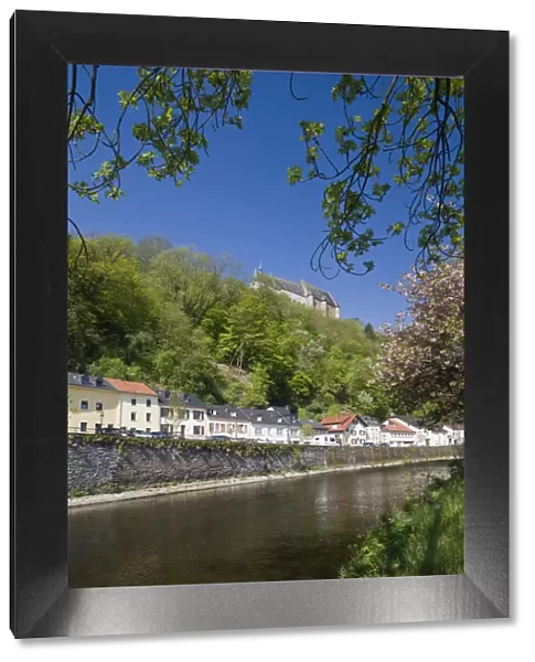 Luxembourg, Vianden, Vianden castle & Our River
