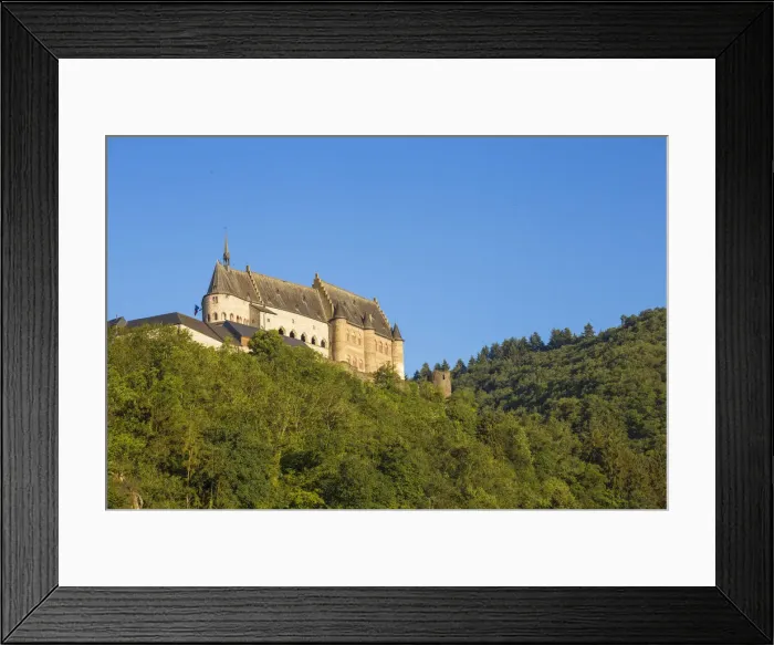 Framed Print : Luxembourg, Vianden, Vianden castle Framed Print : Luxembourg, Vianden, Vianden castle