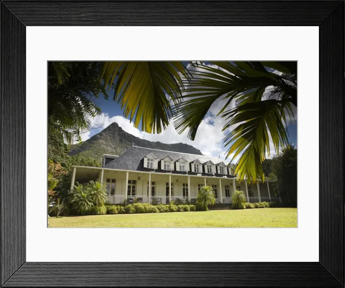 Framed Print : Mauritius, Central Mauritius, Eureka Creole Mansion built in the 1830s, exterior