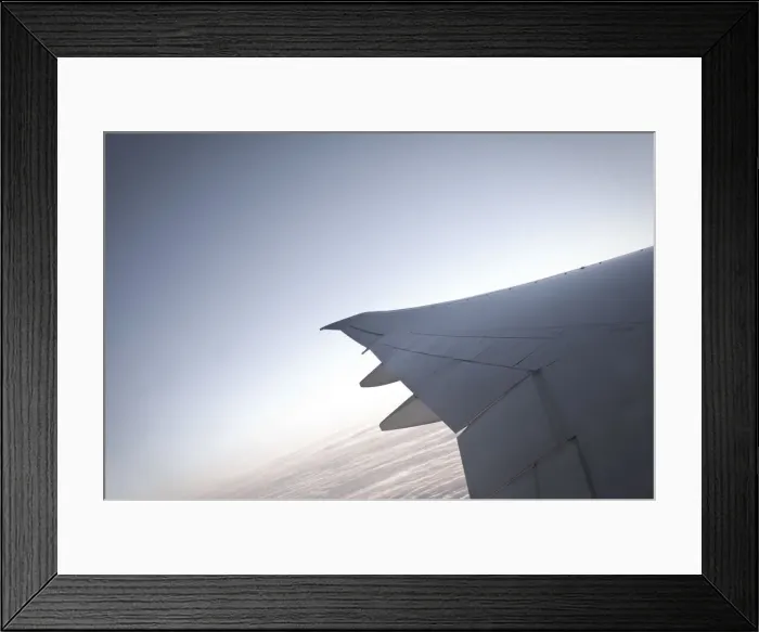 Framed Print : View out of the window of a Boeing 777 Framed Print : View out of the window of a Boeing 777