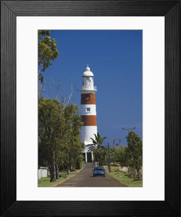 Framed Print : Mauritius, Western Mauritius, Belle Vue, Albion Lighthouse at Pointe aux Caves Framed Print : Mauritius, Western Mauritius, Belle Vue, Albion Lighthouse at Pointe aux Caves